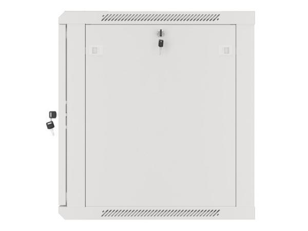 Nástenný rack 19" 12U 600X600mm sivý flat pack 
