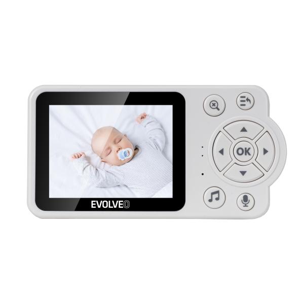 EVOLVEO Baby Monitor N3, detská video-opatrovateľka, modrá 