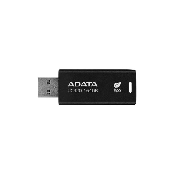 ADATA UC320/ 64GB/ USB 3.2/ USB-A/ Čierna 