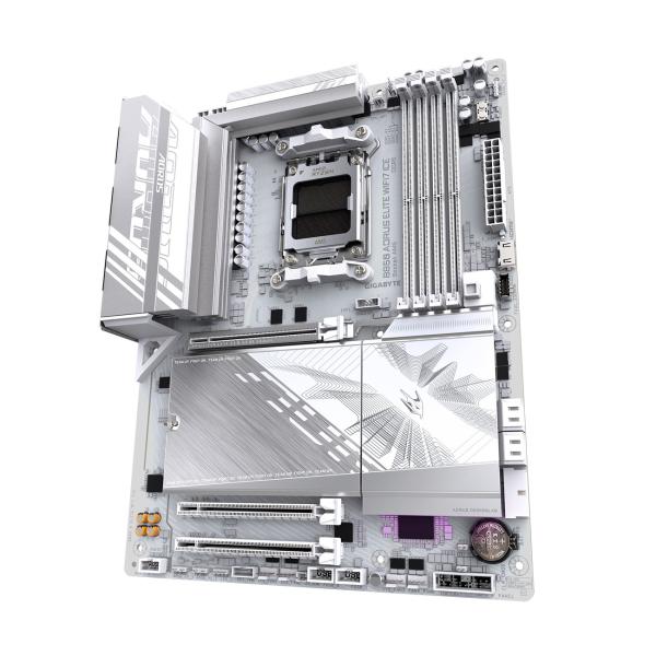 GIGABYTE MB Sc AM5 B850 A ELITE WF7 ICE,  AMD B850,  4xDDR5,  1xDP,  WiFi,  ATX 