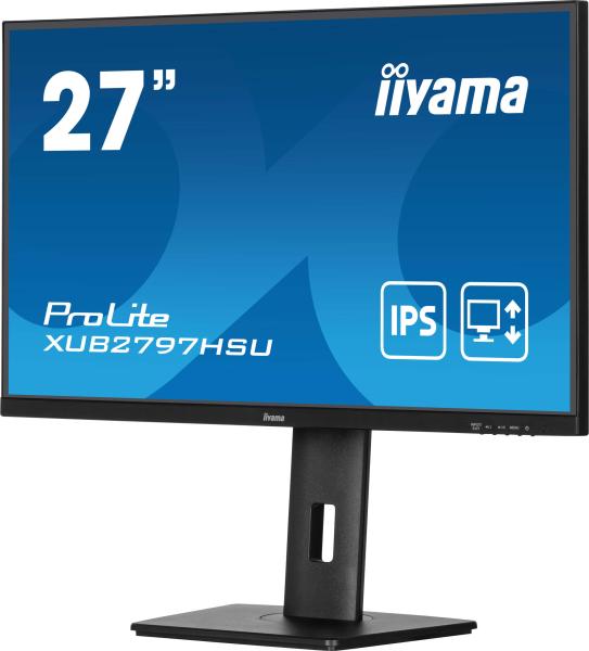 27" iiyama XUB2797HSU-B2:IPS, FHD, HDMI, DP, HAS 