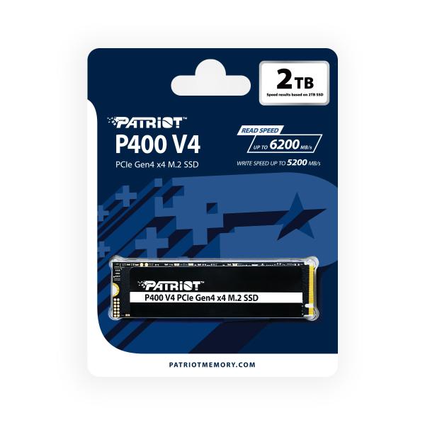 Patriot P400 V4/ 2TB/ SSD/ M.2 NVMe/ Heatsink/ 5R 