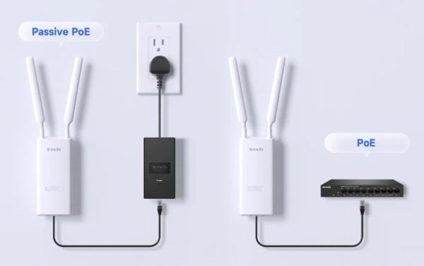 Tenda OAP1200 Outdoor Wi-Fi AP AC1200, Gigabit LAN, IP65, VLAN, 802.11k/ v/ r, aktívny aj pasívny PoE 