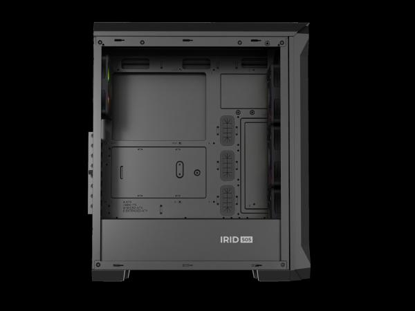 Počítačová skriňa Genesis IRID 505 ARGB V2/ Midi Tower/ Transpar./ Čierna 