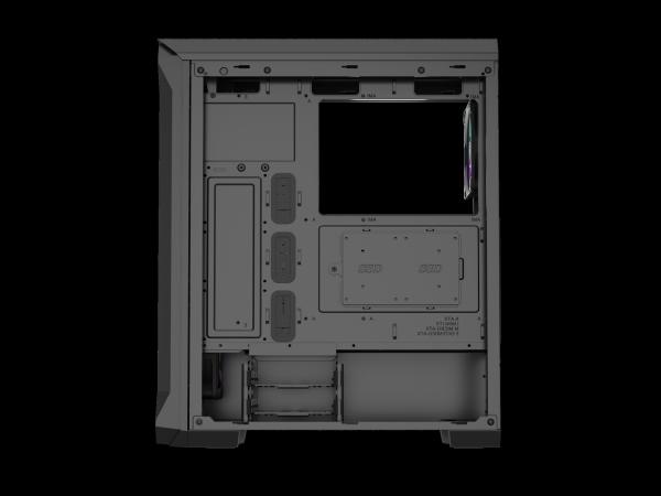 Počítačová skriňa Genesis IRID 505 ARGB V2/ Midi Tower/ Transpar./ Čierna 