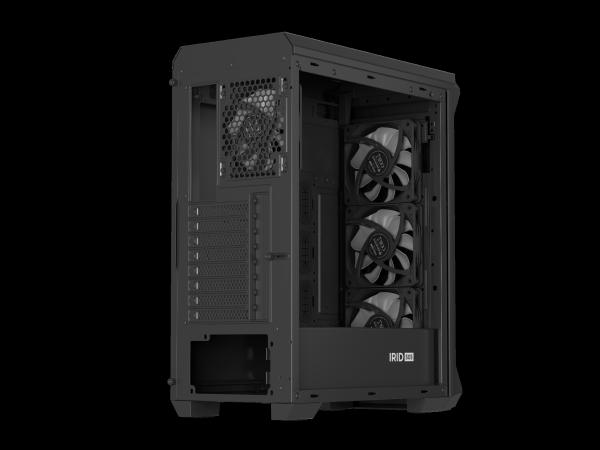 Počítačová skriňa Genesis IRID 505 ARGB V2/ Midi Tower/ Transpar./ Čierna 