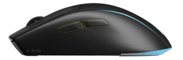 CORSAIR herní bezdrátová myš M75, černá RGB 