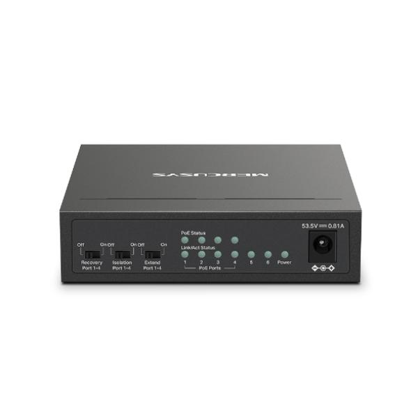 Mercusys MS106LP 6xFE desktop switch 4xPoE+ 