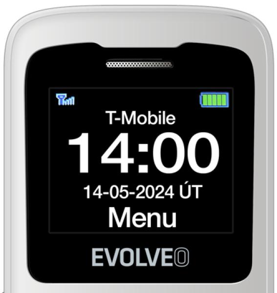 EVOLVEO Mobilní telefon pro seniory EasyPhone ID, bílá 