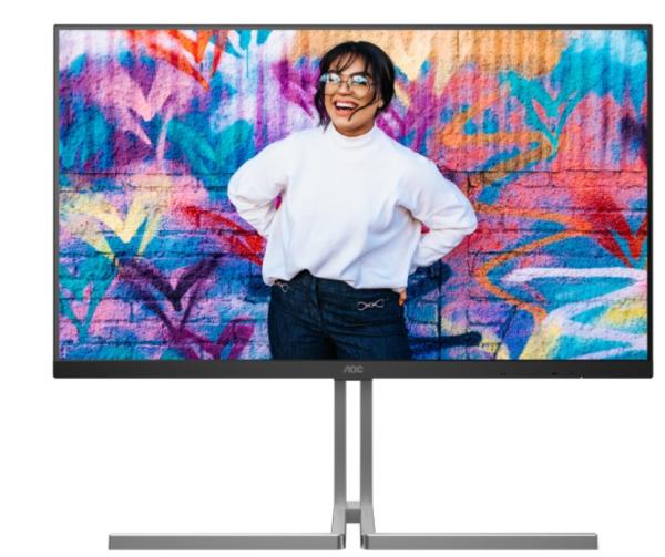 AOC/ U32U3CV/ 32"/ IPS/ 4K UHD/ 60Hz/ 4ms/ Blck-Slvr/ 3R 