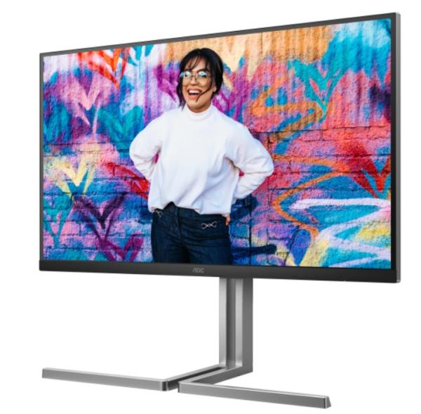 AOC/ U32U3CV/ 32"/ IPS/ 4K UHD/ 60Hz/ 4ms/ Blck-Slvr/ 3R 
