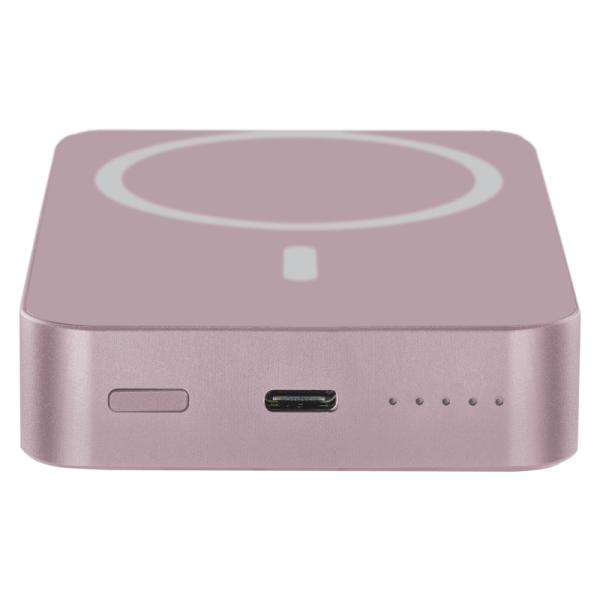 EMOS POWERBANKA WI1046, bezdrôtové nabíjanie 20W, 10.000mAh, LOSOSOVÁ, 1xUSB-C 