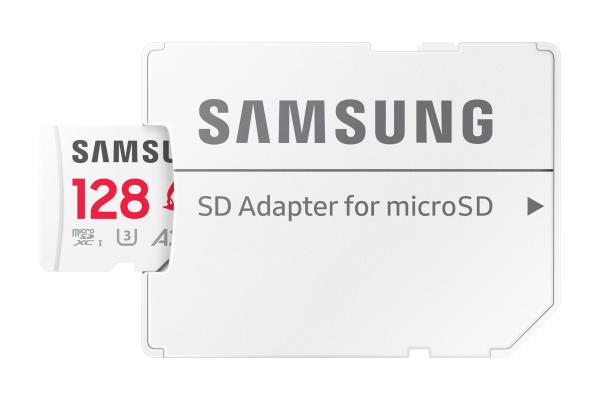Samsung micro SDXC 128GB PRO plus Sonic + SD/ micro SDXC/ 128GB/ UHS-I U3 / Class 10/ + Adaptér/ Biela 
