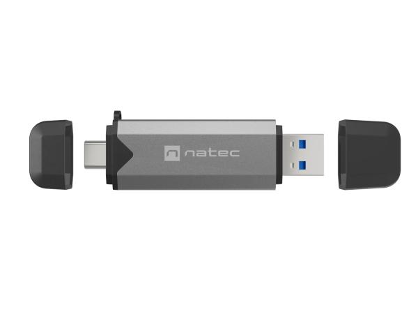 Čítačka kariet Natec SCARAB 3 USB-A + USB-C 3.1 GEN 1/ microSD/ microSDHC/ microSDXC/ SD/ SDHC/ SDXC/ T-Flash 