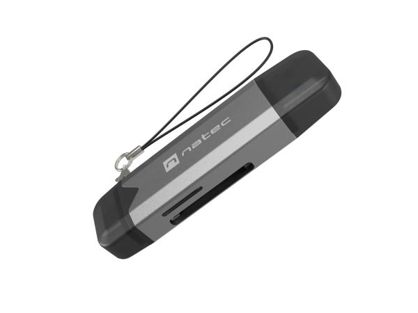 Čítačka kariet Natec SCARAB 3 USB-A + USB-C 3.1 GEN 1/ microSD/ microSDHC/ microSDXC/ SD/ SDHC/ SDXC/ T-Flash 