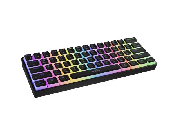 Genesis herná klávesnica THOR 660 G2/ Gateron Brown/ USB+BT/ US layout/ Biela 