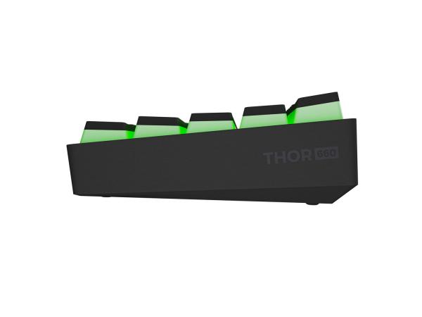 Genesis herná klávesnica THOR 660 G2/ Gateron Brown/ USB+BT/ US layout/ Biela 