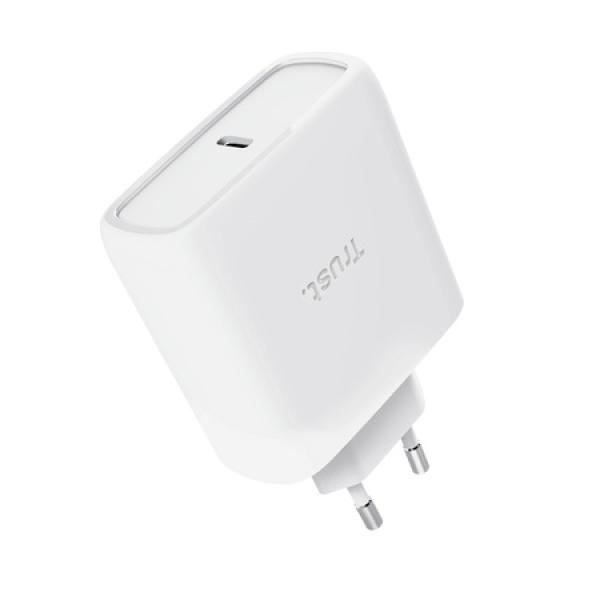 TRUSt MAXO 65W USB-C GAN CHARGER WHITE 