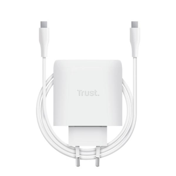 TRUSt MAXO 65W USB-C GAN CHARGER WHITE 