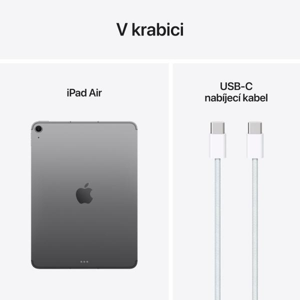 Apple iPad Air 11"/ (M3) Wi-Fi + Cellular/ 10, 86"/ 2360x1640/ 8GB/ 128GB/ iPadOS18/ Space Gray 