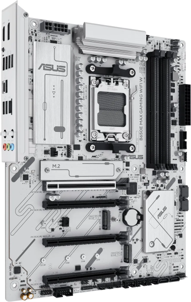 ASUS B650E MAX GAMING WIFI WHITE soc AM5 DDR5 B650 ATX HDMI DP 