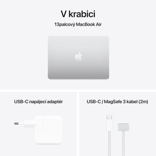 Apple MacBook Air 13"/ M4/ 13, 6"/ 2560x1664/ 24GB/ 512GB SSD/ M4/ Sequoia/ Silver/ 1R 