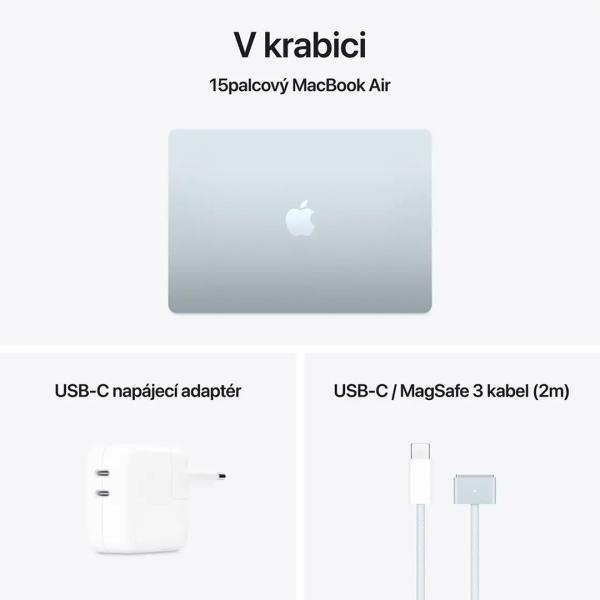 Apple MacBook Air 15"/ M4/ 15, 3"/ 2880x1864/ 16GB/ 512GB SSD/ M4/ Sequoia/ Sky Blue/ 1R 