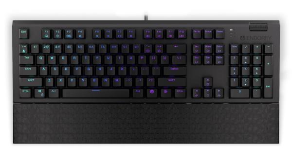 Endorfy Omnis Blue/ Drôtové USB-A/ US layout/ Čierna 