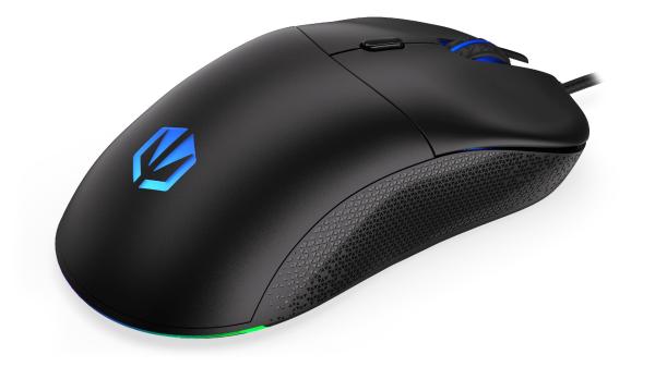Endorfy Gem Plus/ Herná/ Optická/ Pre pravákov/ 19 000 DPI/ Drôtové USB-A/ Čierna 