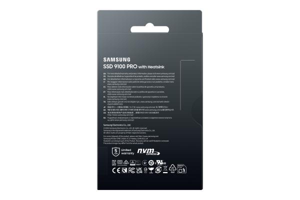 Samsung 9100 PRO/ 4TB/ SSD/ M.2 NVMe/ Čierna/ Heatsink/ 5R 