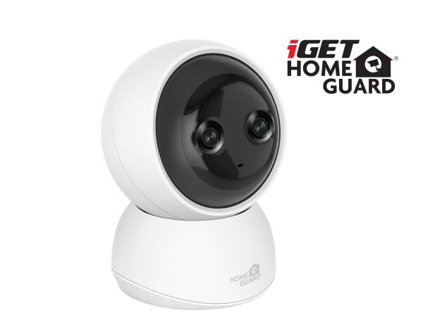 iGET HGWIP222 - WiFi Dual Lens 2K IP kamera s LED + IR nočným videním, zvuk, otočná, CZ aplikácia 