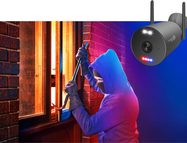 iGET HGNVK949CAM - WiFi 3K IP kamera, pre set iGET HGNVK109104, IP66, zvuk, IR + LED nočný prísvit 