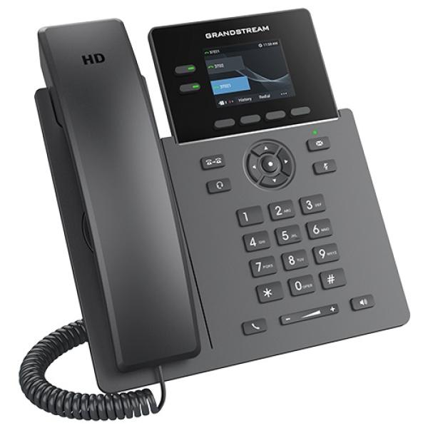Grandstream GRP2610P SIP telefón, 2 linky, 8 VPK, farebný LCD, 2 SIP účty, PoE 