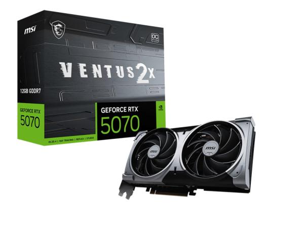MSI GeForce RTX 5070 VENTUS 2X/ OC/ 12GB/ GDDR7 