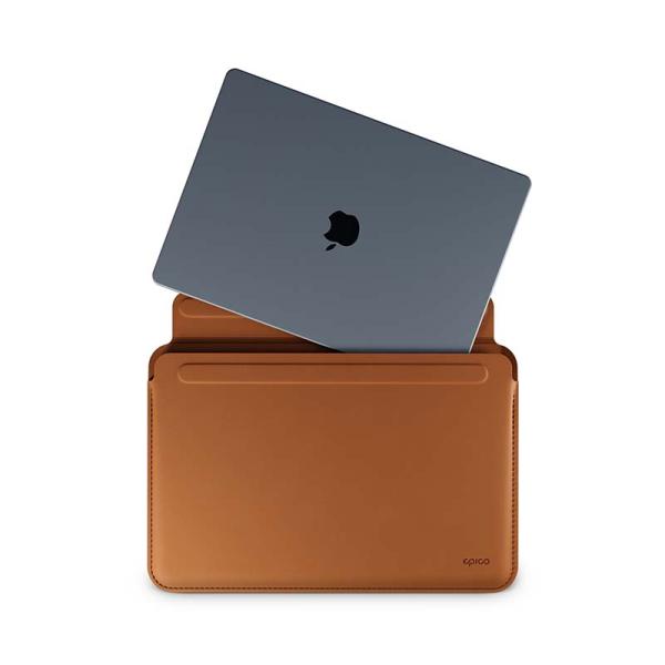 Epico Uni Leather Sleeve 14&quot;&quot; Laptops - hnedá 