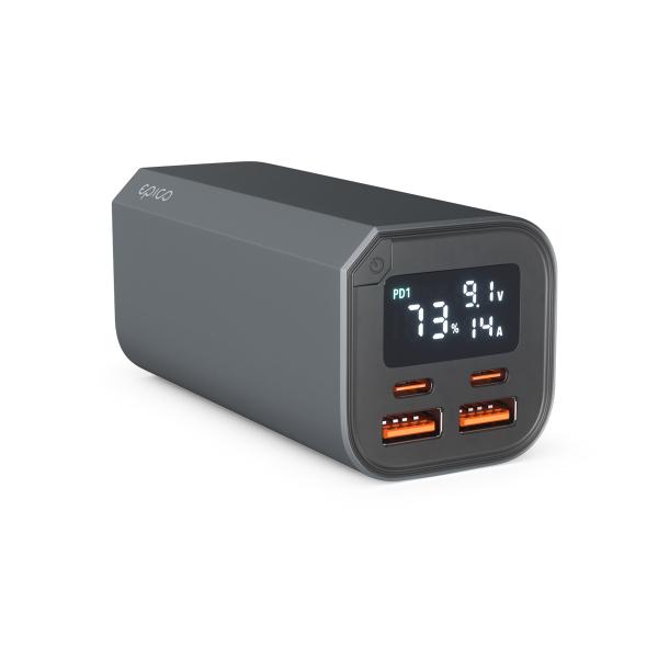 Epico Alu Power Bank PD 100W - 20 000mAh - šedá 