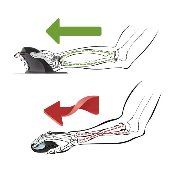 Fellowes Penguin Vertical Ergonomic Mouse,  veľkosť 1, 5 mm,  w.M,  bezdrôtové pripojenie 