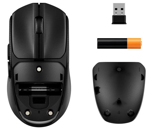 HP HyperX Pulsefire Fuse/ Herná/ Optická/ 3 200 DPI/ USB+BT/ Čierna 