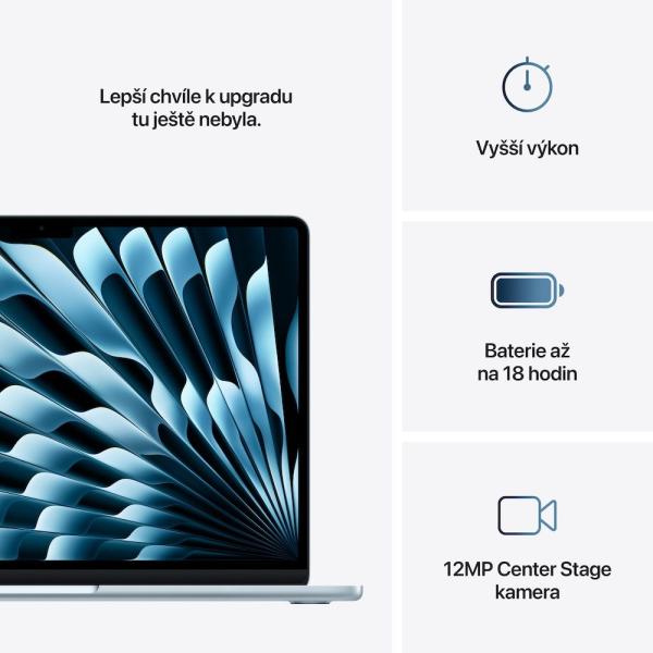 Apple MacBook Air 13"/ M4/ 13, 6"/ 2560x1664/ 16GB/ 512GB SSD/ M4/ Sequoia/ Sky Blue/ 1R 