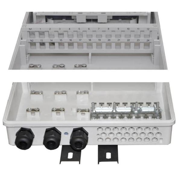 Optický FTTH spojovací box pro 24pigtailů vč kazet 