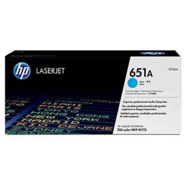 HP 651A Cyan LJ Toner Cart,  CE341A (16, 000 pages)