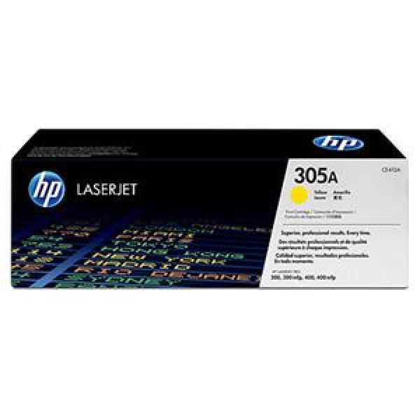 HP toner žltý HP305A /vyťaženosť cca 2600str/
