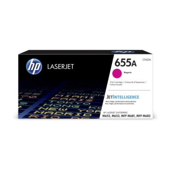 HP 655A Magenta Original LaserJet Toner Cartridge (CF453A) (10, 500 pages)