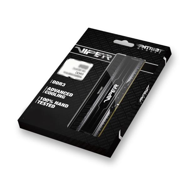 Patriot Viper 3/ DDR3/ 8GB/ 1600MHz/ CL9/ 2x4GB/ Black 