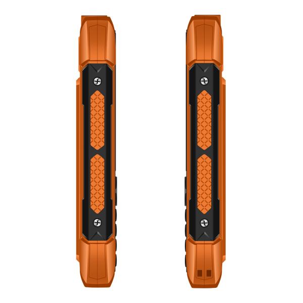 EVOLVEO StrongPhone H1, vodotesný odolný Dual SIM telefón, oranžová 