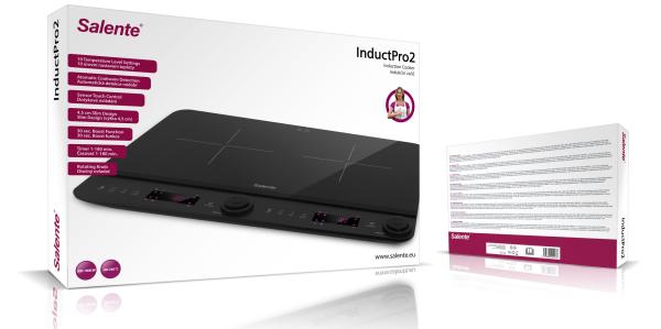 Salente InductPro2, indukčný varič, dvojoplatkový, čierny 