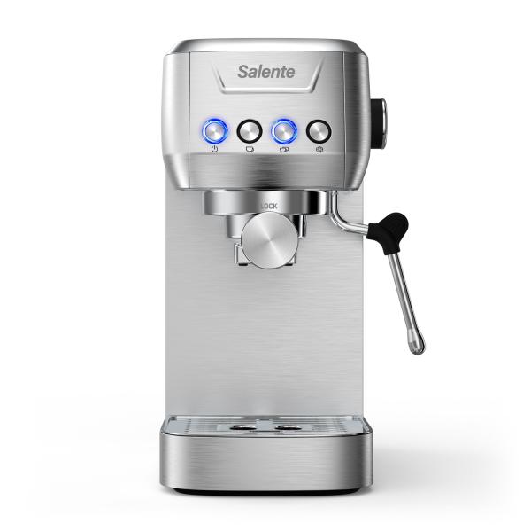 Salente Coffio, pákový kávovar, nerez 