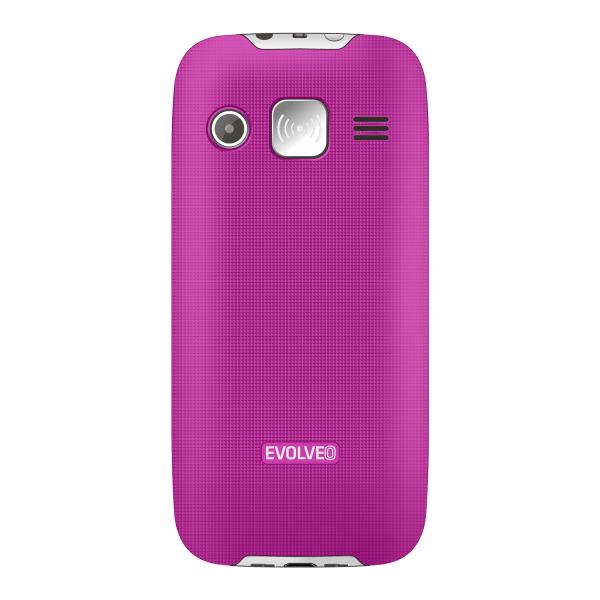 EVOLVEO EasyPhone XR, mobilný telefón pre seniorov s nabíjacím stojanom, ružový 