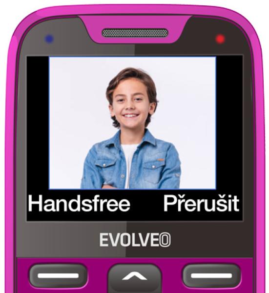 EVOLVEO EasyPhone XR, mobilný telefón pre seniorov s nabíjacím stojanom, ružový 
