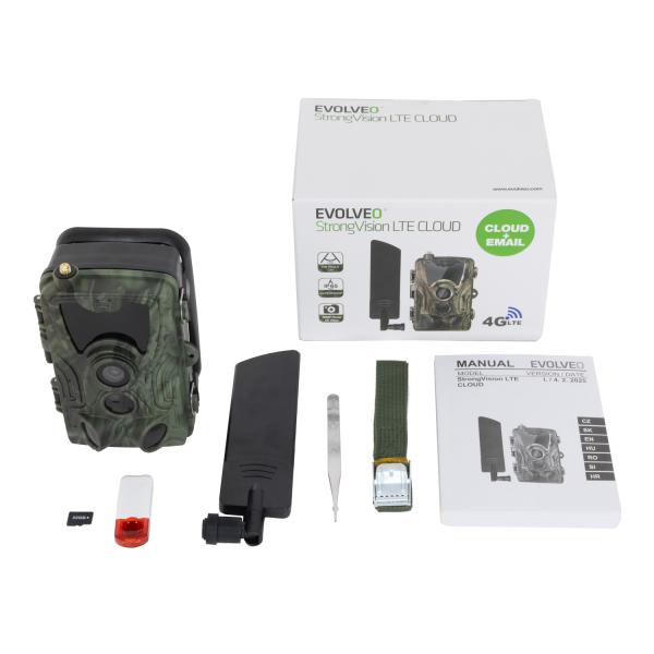EVOLVEO StrongVision LTE CLOUD, Fotopast s 4G, CLOUD/ EMAIL, 32GB 